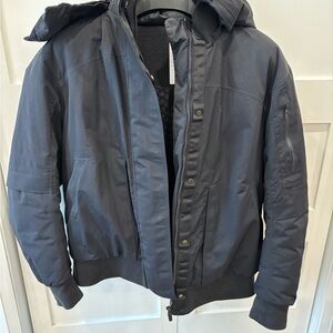 lululemon athletica womens black Bomber Jacket with Hood